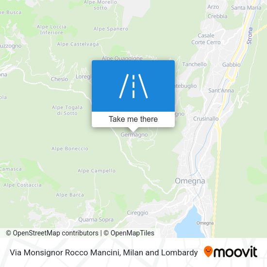 Via Monsignor Rocco Mancini map