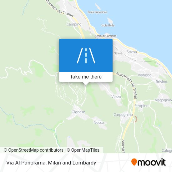 Via Al Panorama map