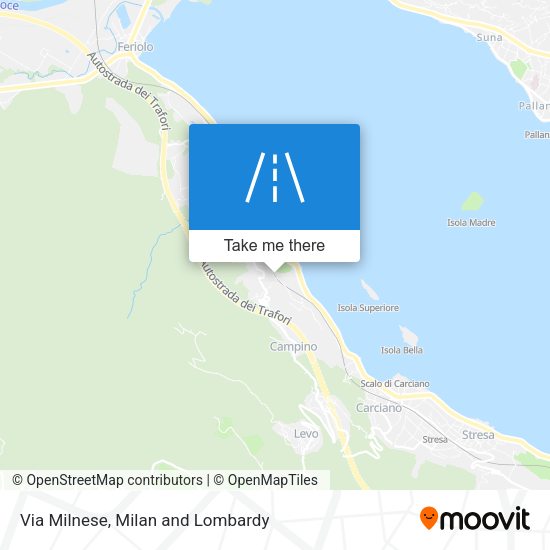 Via Milnese map