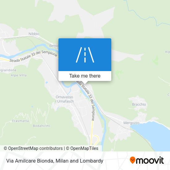 Via Amilcare Bionda map
