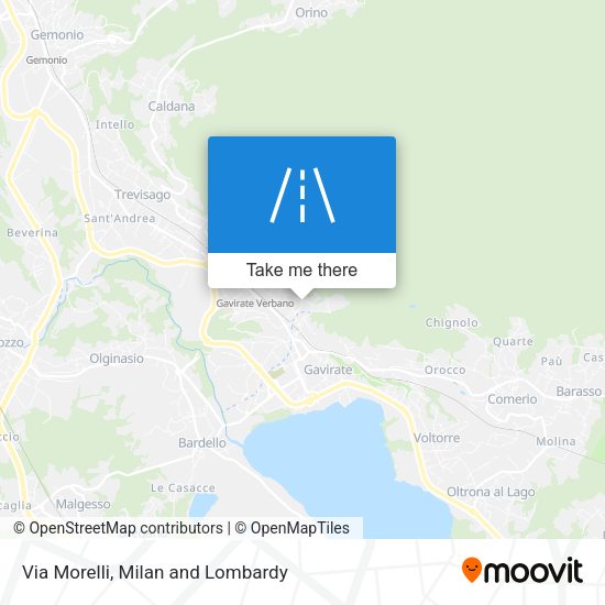 Via Morelli map