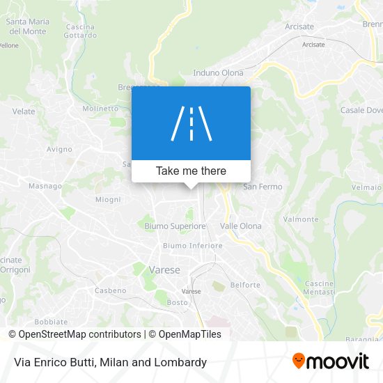 Via Enrico Butti map