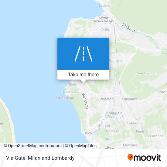 Via Gatè map