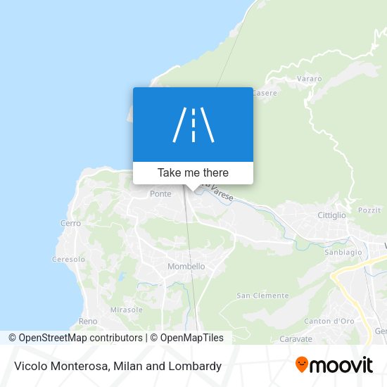 Vicolo Monterosa map