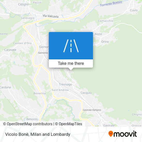 Vicolo Bonè map