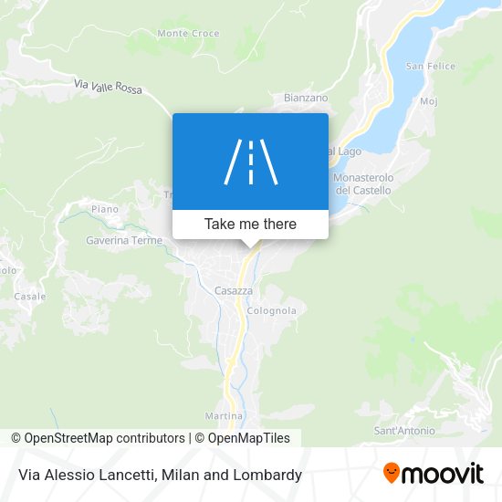 Via Alessio Lancetti map