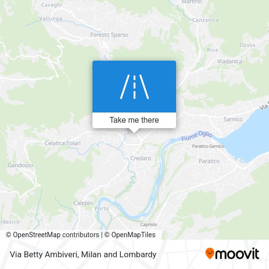 Via Betty Ambiveri map