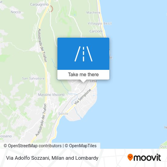 Via Adolfo Sozzani map