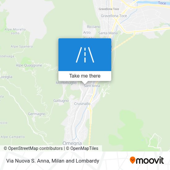 Via Nuova S. Anna map