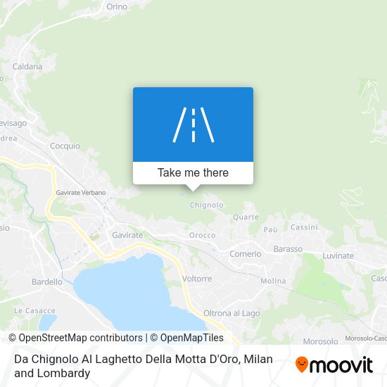 Da Chignolo Al Laghetto Della Motta D'Oro map