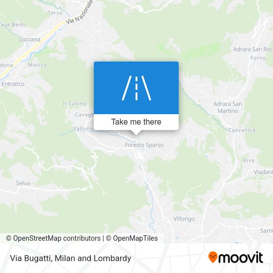 Via Bugatti map