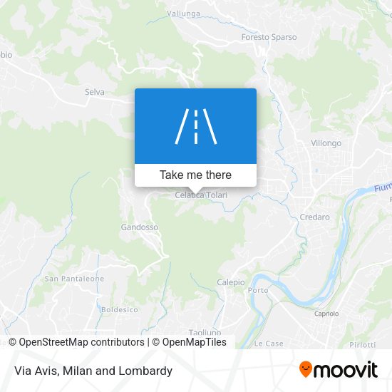 Via Avis map