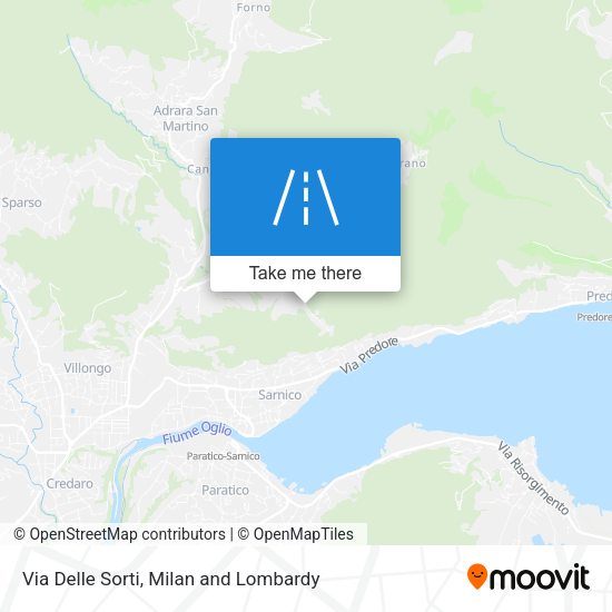 Via Delle Sorti map