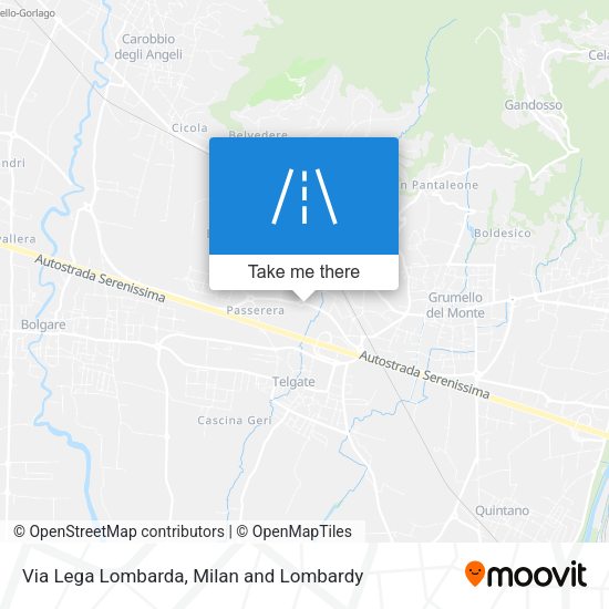 Via Lega Lombarda map