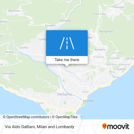 Via Aldo Galliani map