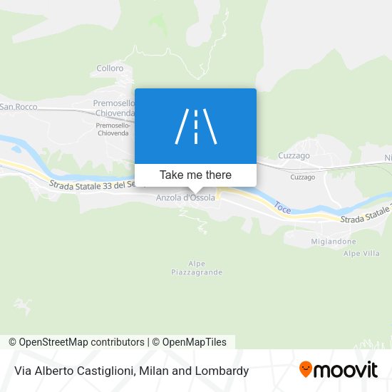 Via Alberto Castiglioni map