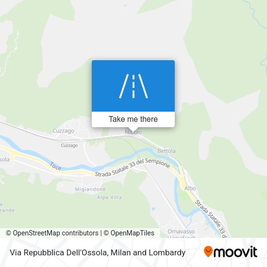 Via Repubblica Dell'Ossola map