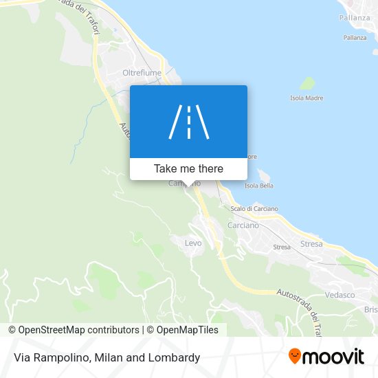 Via Rampolino map