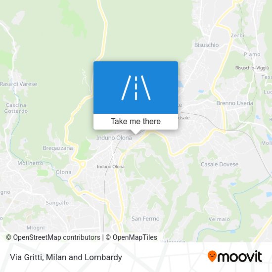 Via Gritti map