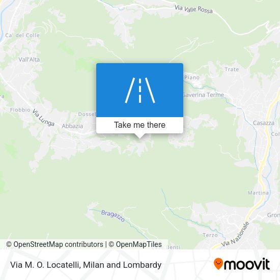 Via M. O. Locatelli map