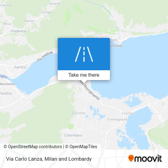 Via Carlo Lanza map