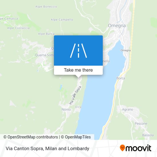 Via Canton Sopra map