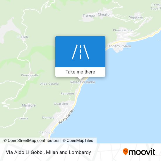 Via Aldo Li Gobbi map