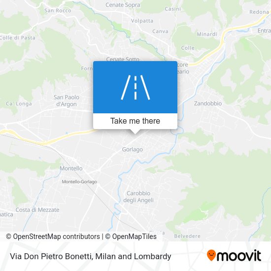Via Don Pietro Bonetti map