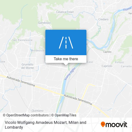 Vicolo Wolfgang Amadeus Mozart map