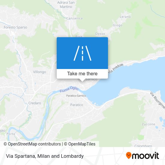 Via Spartana map