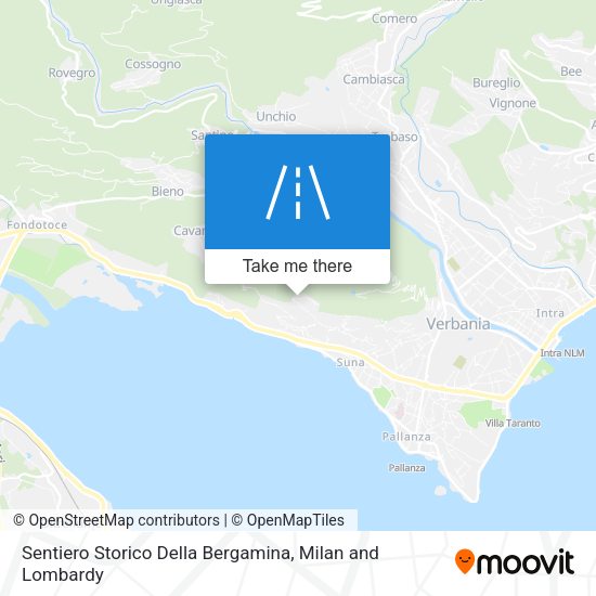 Sentiero Storico Della Bergamina map