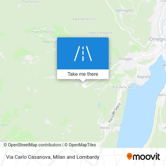 Via Carlo Casanova map