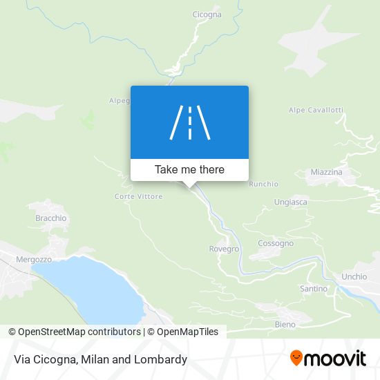 Via Cicogna map