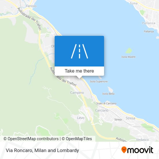 Via Roncaro map