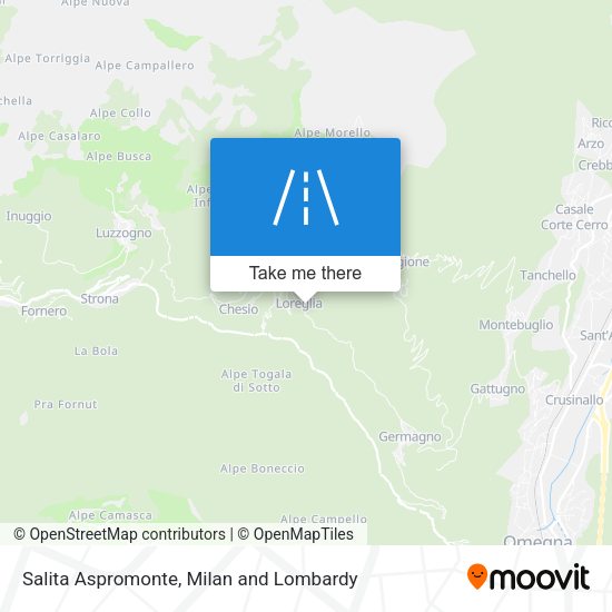 Salita Aspromonte map