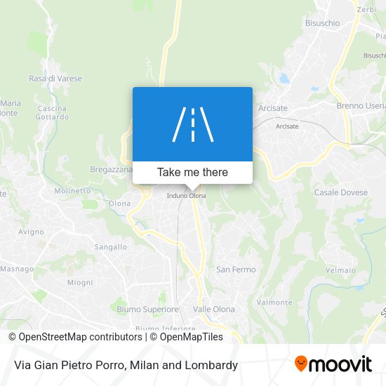 Via Gian Pietro Porro map