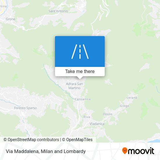 Via Maddalena map