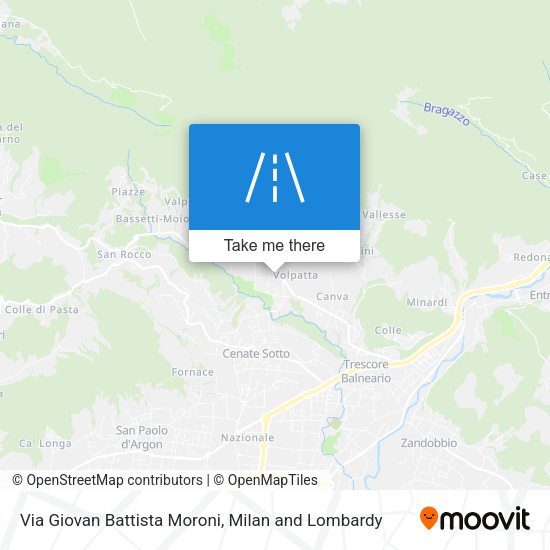 Via Giovan Battista Moroni map