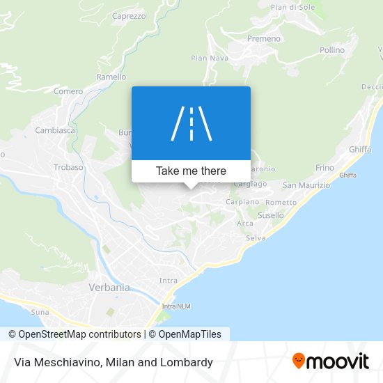 Via Meschiavino map