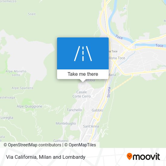 Via California map