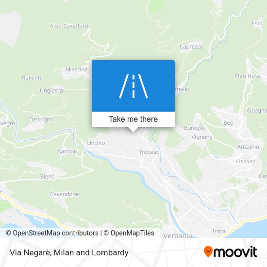 Via Negarè map
