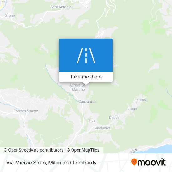 Via Micizie Sotto map