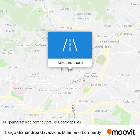 Largo Gianandrea Gavazzeni map