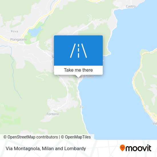 Via Montagnola map