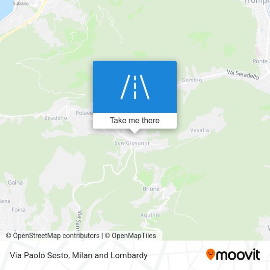 Via Paolo Sesto map