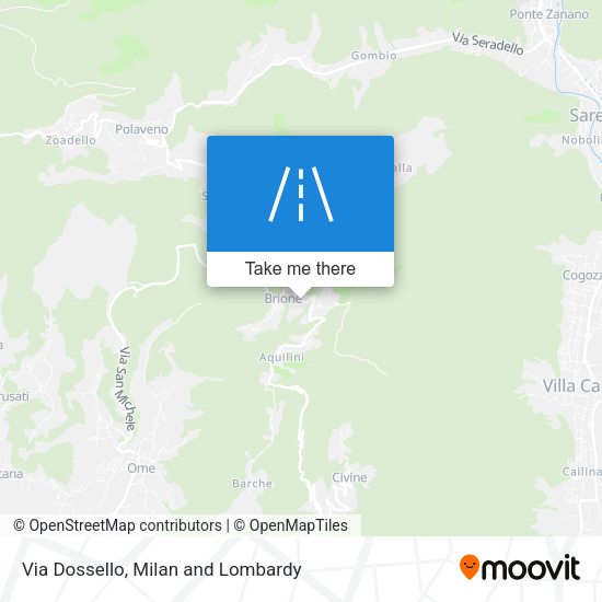 Via Dossello map