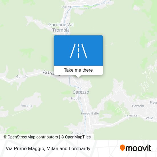 Via Primo Maggio map