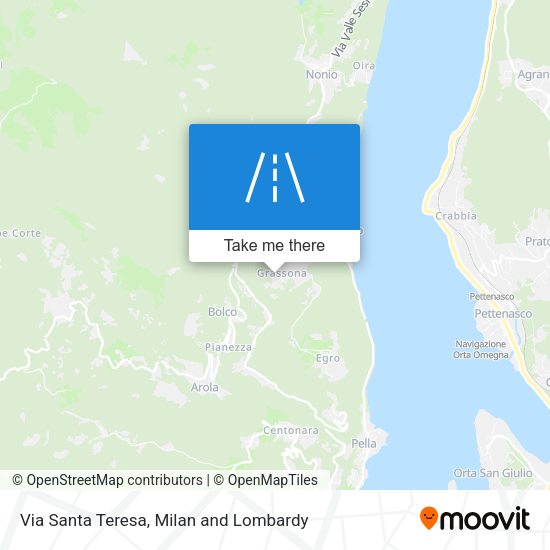 Via Santa Teresa map