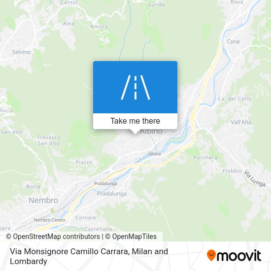 Via Monsignore Camillo Carrara map