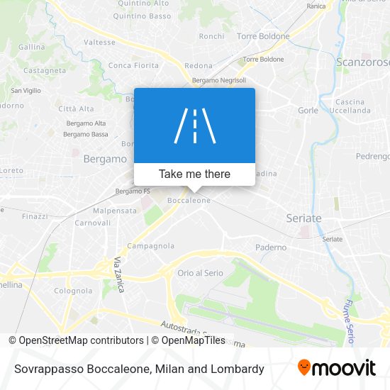 Sovrappasso Boccaleone map